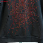 Sp5Der Rhinestone Logo Hoodie Black