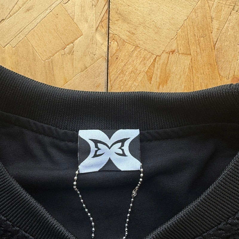 Mertra Layered Longsleeve - Black/White