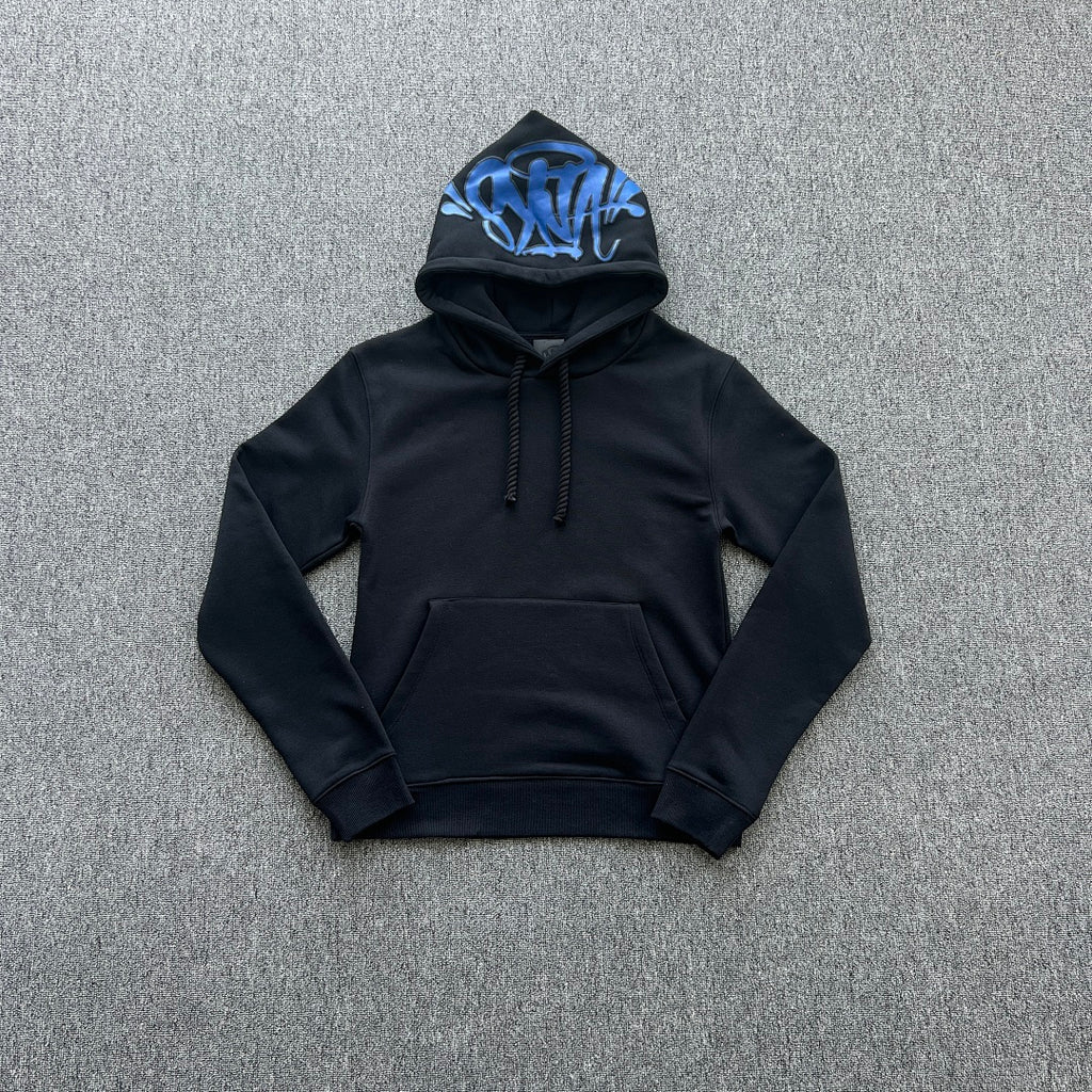 Hoodie Set Black Blue