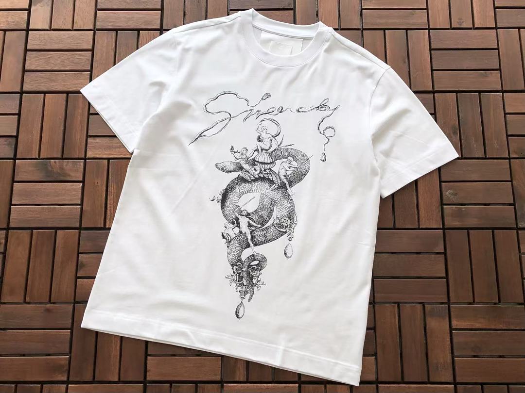 White Dragon Graphic T-Shirt
