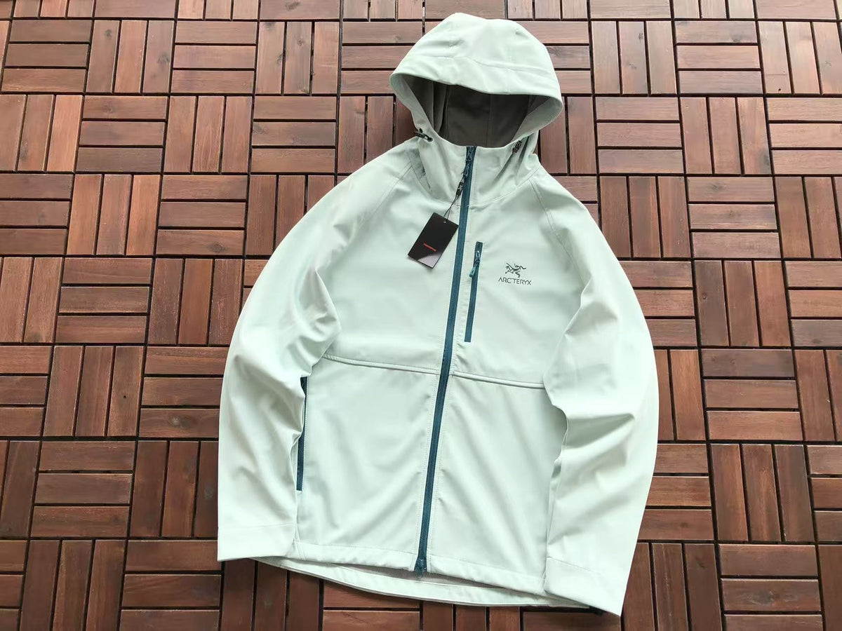 Arc'teryx Black White Mint Hooded Jacket