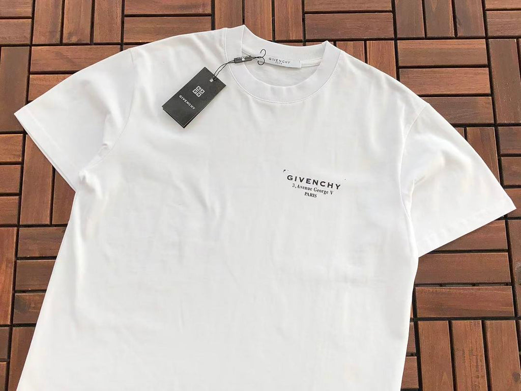 White Small Chest Logo Givenchy T-Shirt