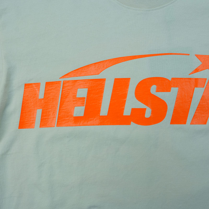 Hellstar Classic T-Shirt (Regular Print) White/Orange