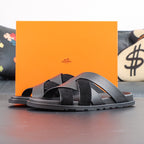 Hermes Izmir Sandal - Black/Black