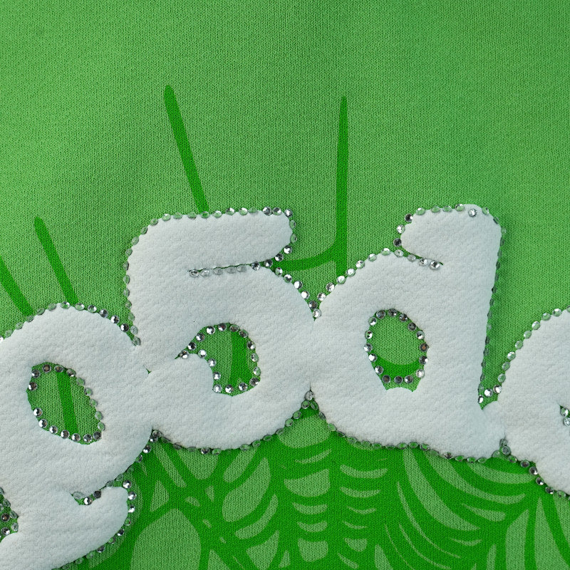 Sp5Der Web Hoodie Slime Green