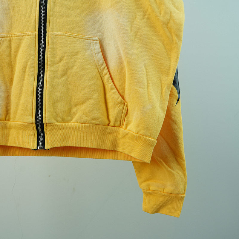 Hellstar Sports Zip-Up Sweatshirtyellow