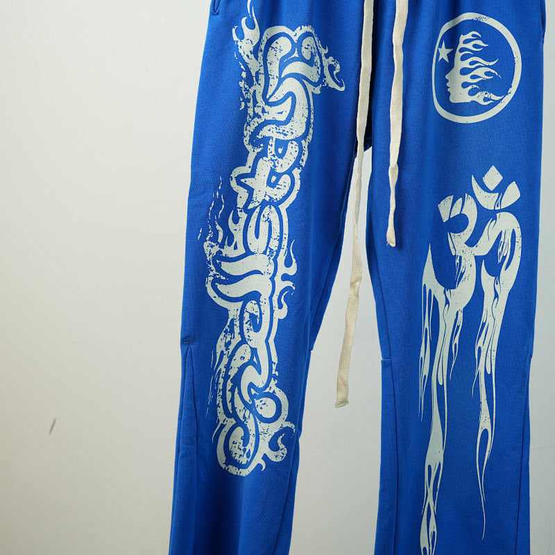 Hellstar Blue Yoga Sweatpants
