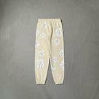 Rhinestone Cotton Wreath Zip Hoodie