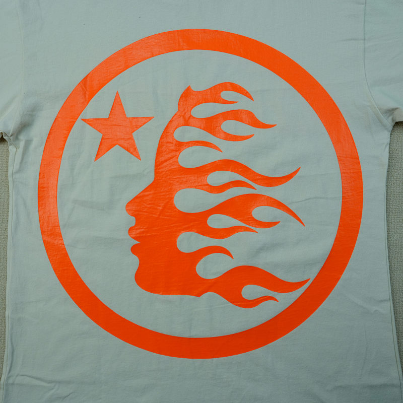 Hellstar Classic T-Shirt (Regular Print) White/Orange