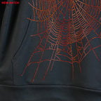 Sp5Der Rhinestone Logo Hoodie Black