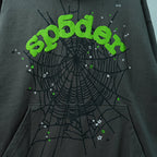 Sp5der Wait Web Hoodie Slate Grey