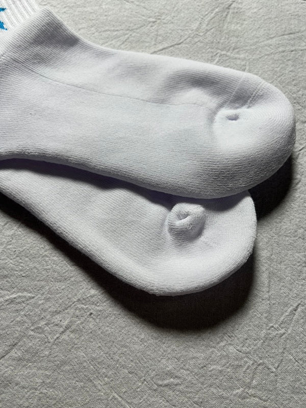 Palm Angels Crew Socks - White/Blue