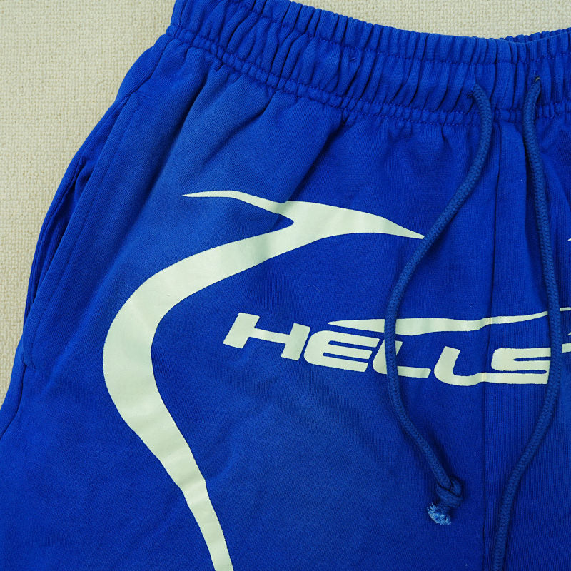 Hellstar Warm Up Shorts Blue