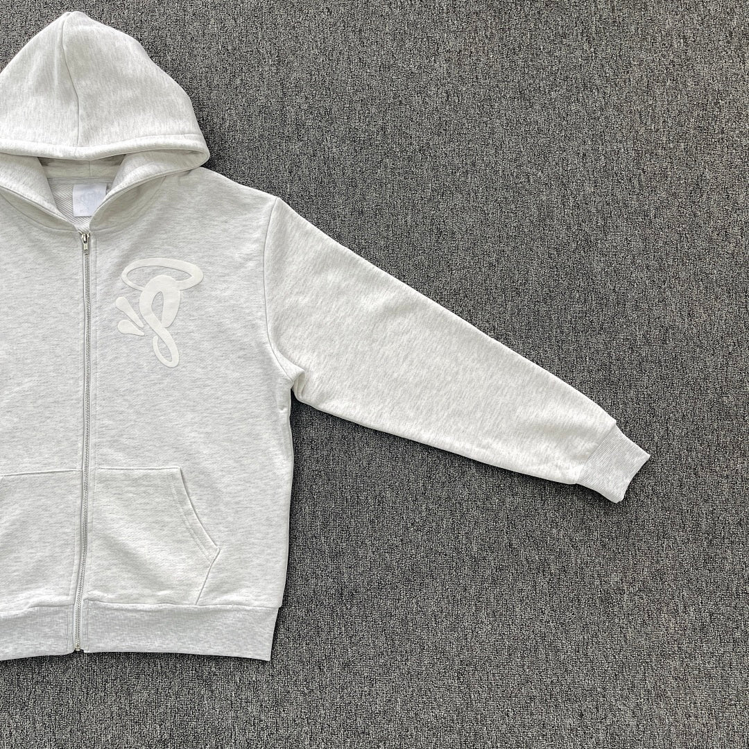Zip Hoodie White