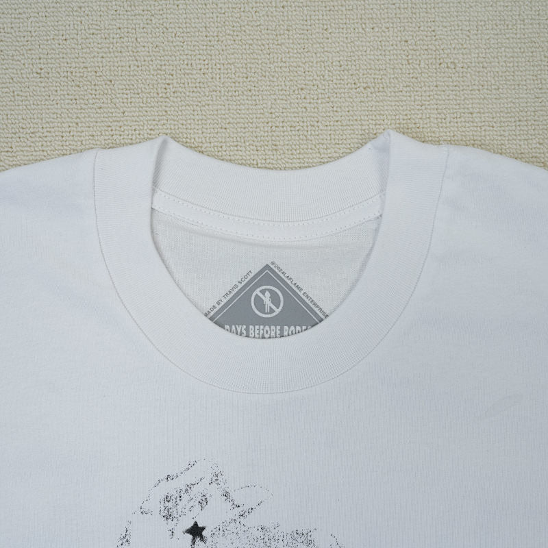 Travis Scott Cactus Jackx Sp5der Days Before Rodeo II Tee White