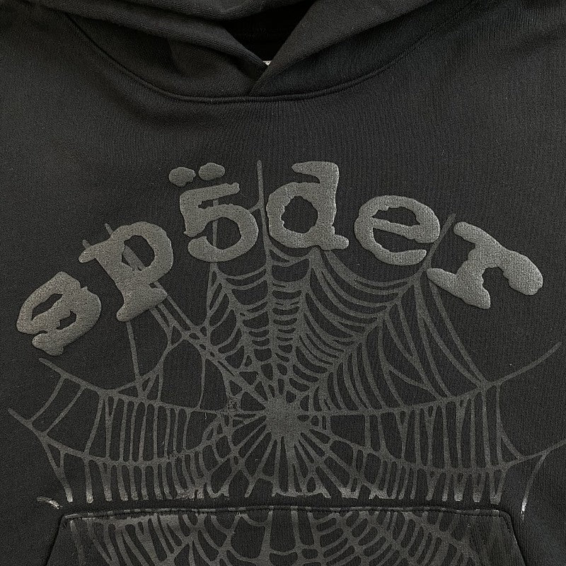 Sp5der Phantom Web Hoodie Black