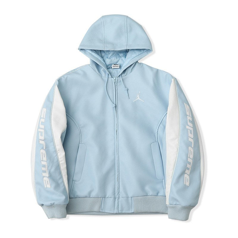 Supreme Jordan Faux-Leather Hooded Jacket