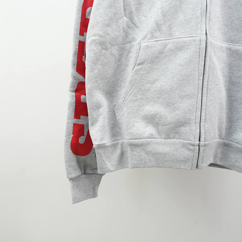 Sp5Der Mx555 Zip Hoodie Heather Grey