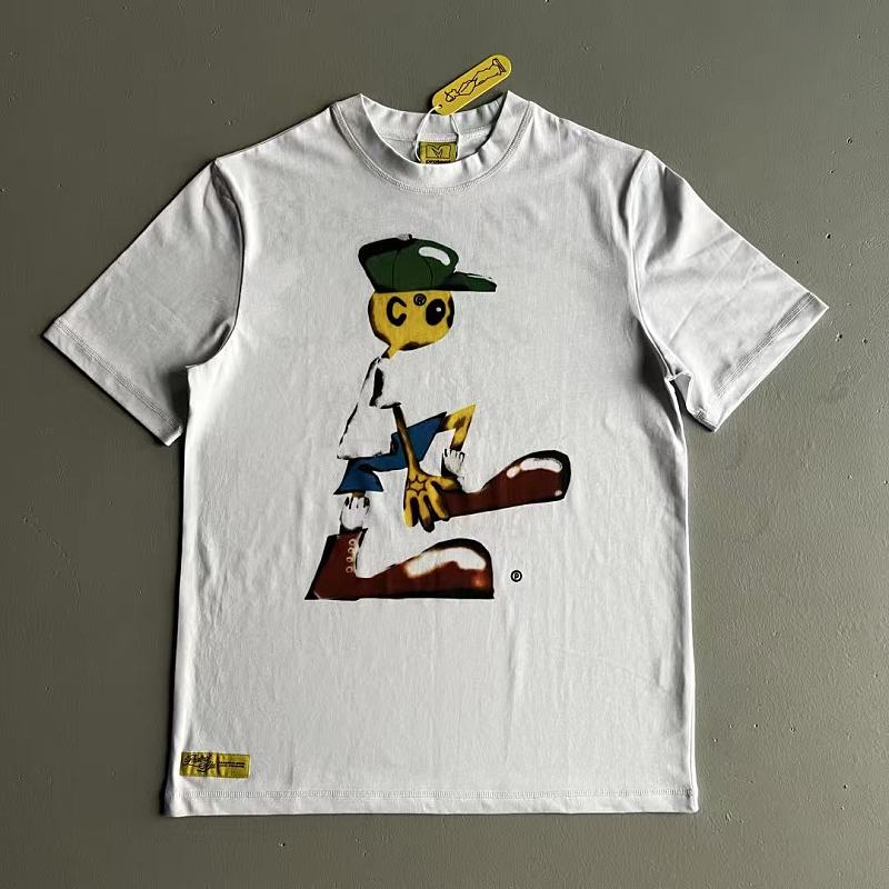 Cactus Plant Flea Market Smiley Character Graphic Tee - White