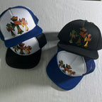 Camouflage Cross Logo Mesh Trucker Cap