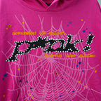 Sp5der P*NK Hoodie Pink