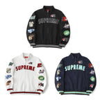 Supreme Patchwork Varsity Jacket