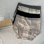 Women's High-Waist Lace Trim Seamless Briefs 3-Pack