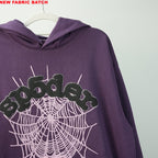 Sp5Der Web Hoodie Purple