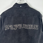 Supreme Gothic Logo Denim Button-Up Shirt