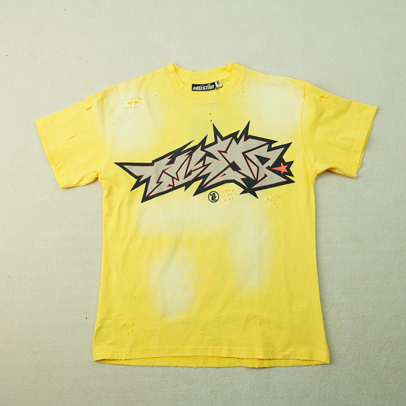 Hellstar Sample Cracked Print T-Shirt
