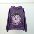 Sp5Der Web Hoodie Purple