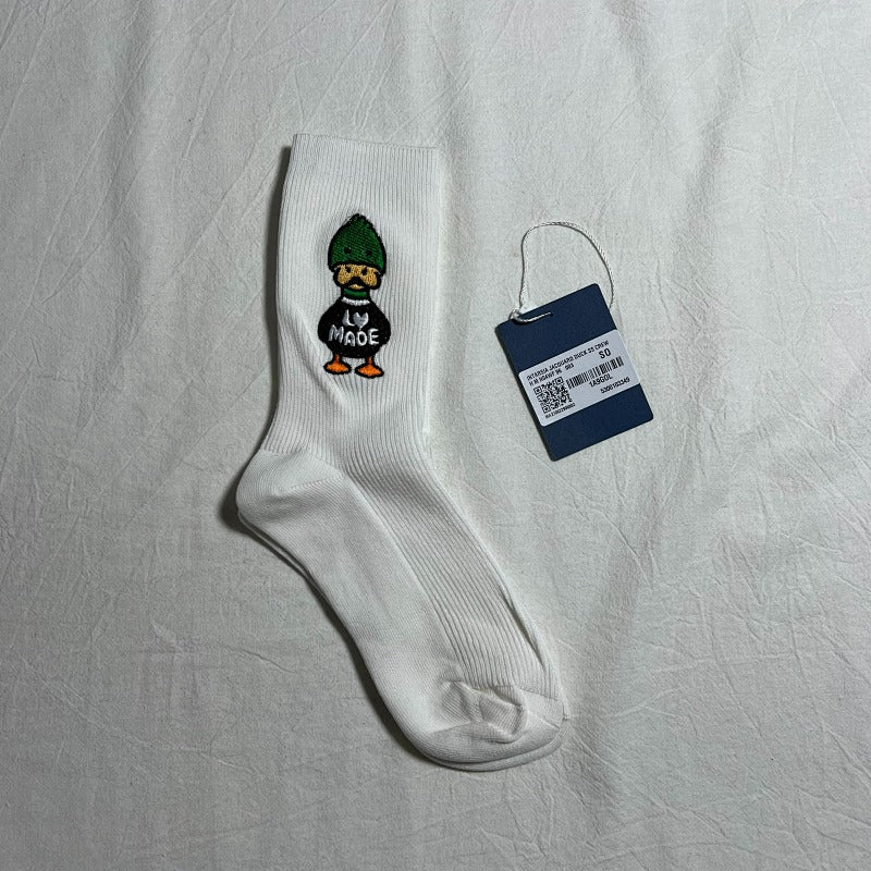 LV Made Crew Socks - Yellow/Black/White