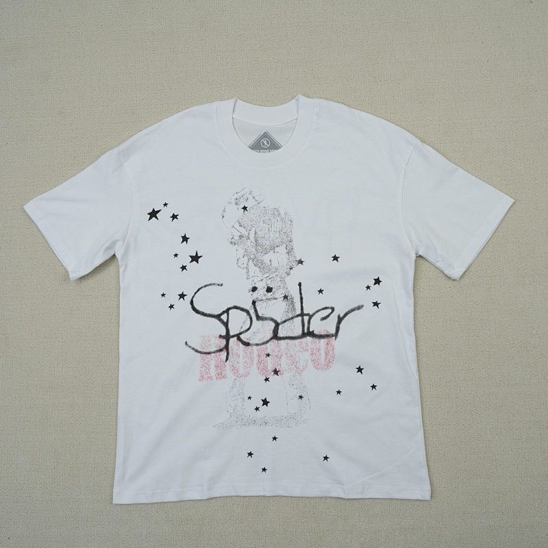 Travis Scott Cactus Jackx Sp5der Days Before Rodeo II Tee White