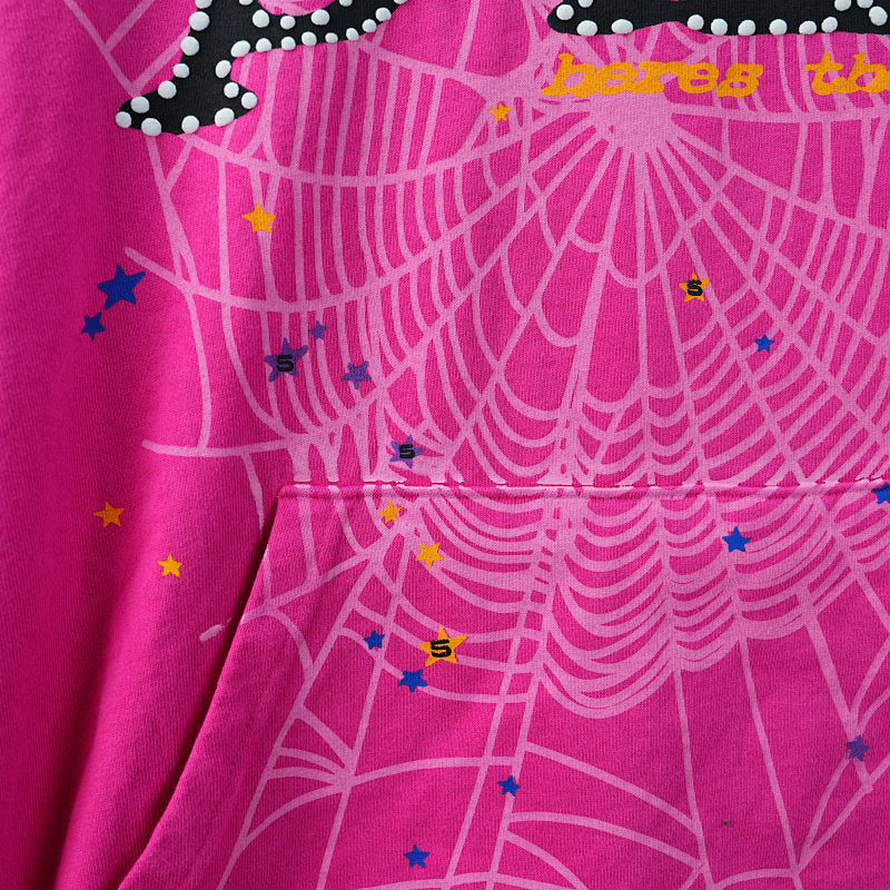 Sp5der P*NK Hoodie Pink
