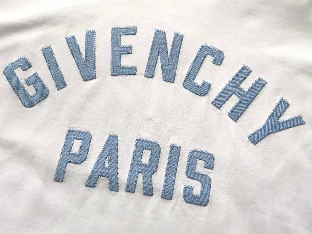 White Blue Paris Givenchy T-Shirt