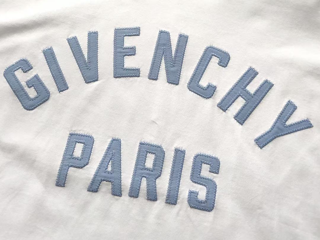 White Blue Paris Givenchy T-Shirt