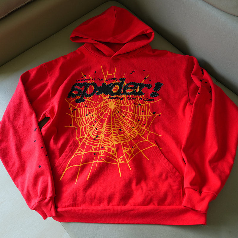 Sp5der P*NK V2 Hoodie Red