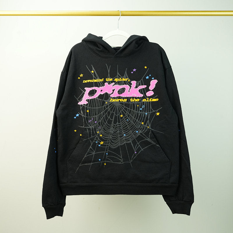 Sp5der P*NK Hoodie Black
