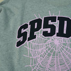 Sp5der Varsity Web Crewneck Heather Grey