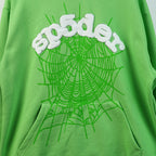 Sp5Der Web Hoodie Slime Green