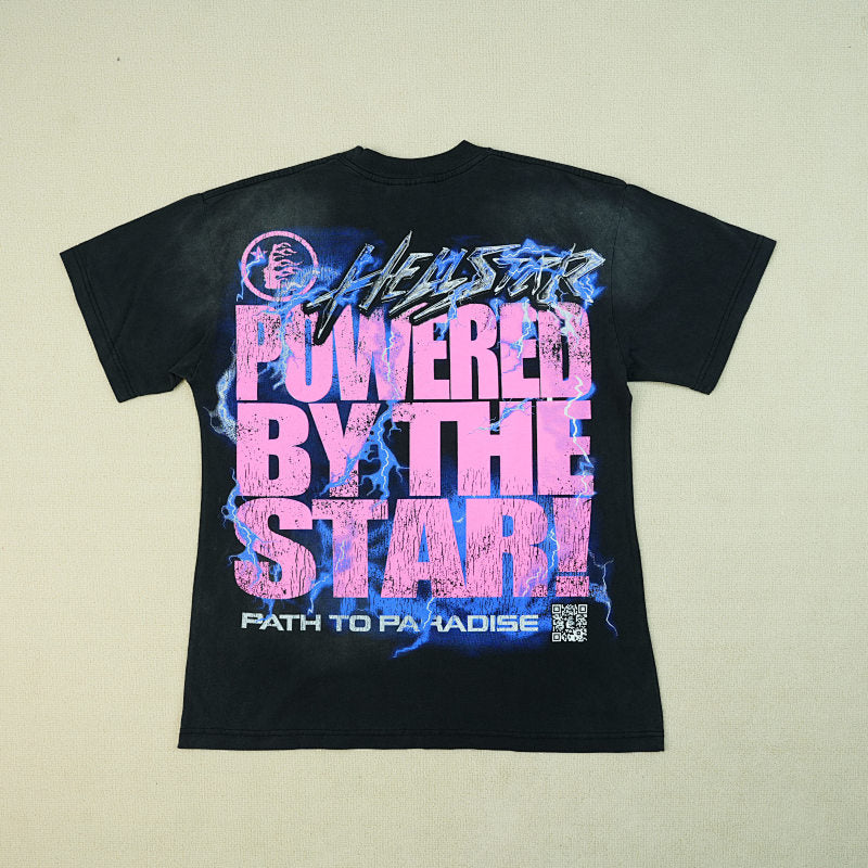 Hellstar Powered Bythe Star T-Shirt Black
