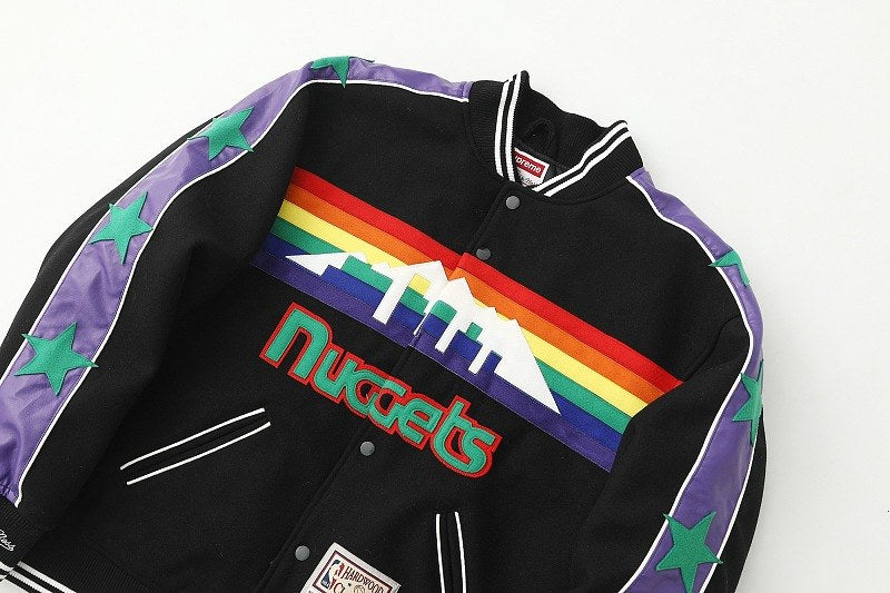 Supreme Basketball Graphic Varsity Jacket