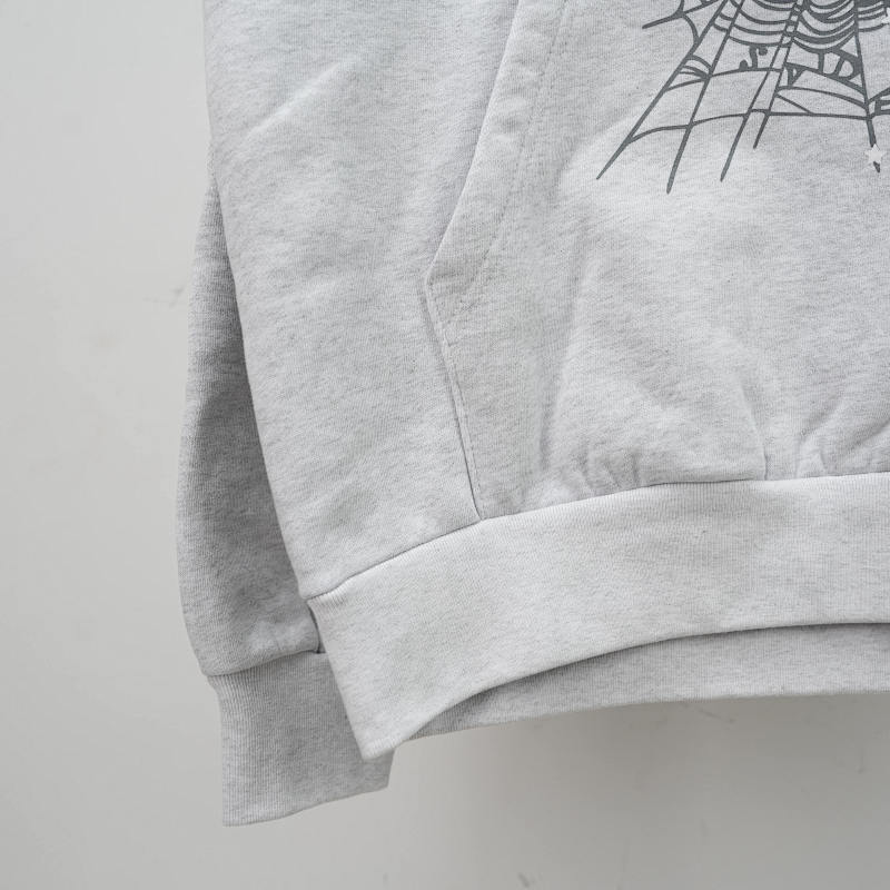 Sp5der Souvenir Hoodie Heather Grey