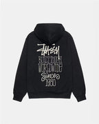 Stüssy Pullover Hoodie - Black/Cream