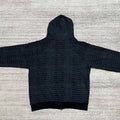 Grey Croc-Print Zip Garment