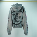 Hellstar Future Flame Hoodie Grey