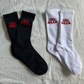 Art That Kills Crew Socks - Black/White