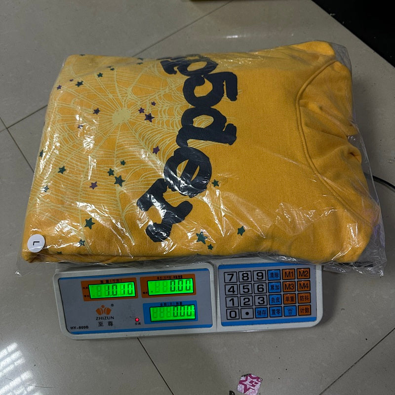 Sp5Der Logo Hoodie Yellow