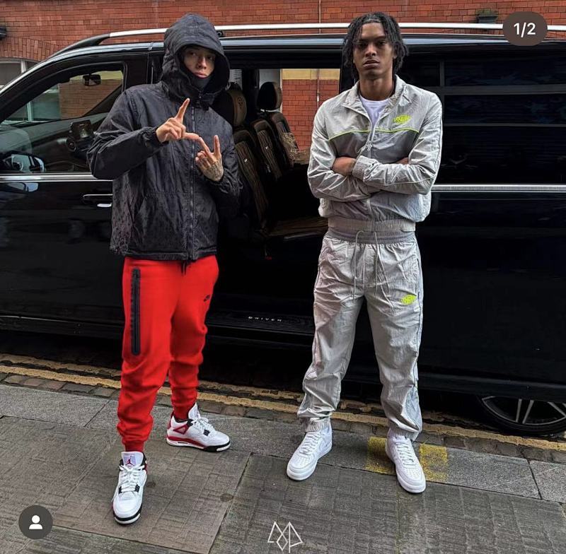 Syna-World Shell Tracksuit - Grey/Green