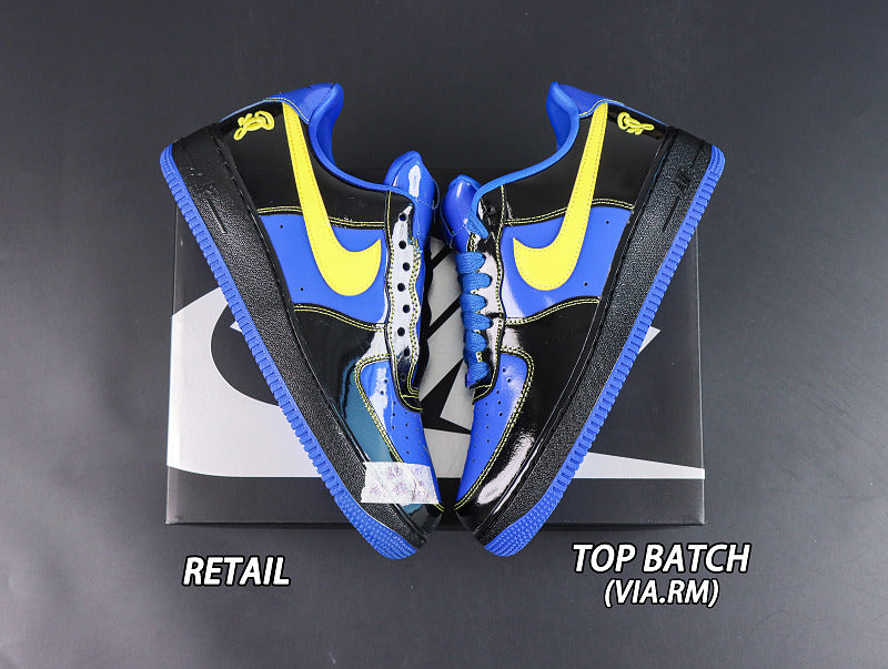 Nike Air Force 1 Low - Black/Hyper Blue/Yellow